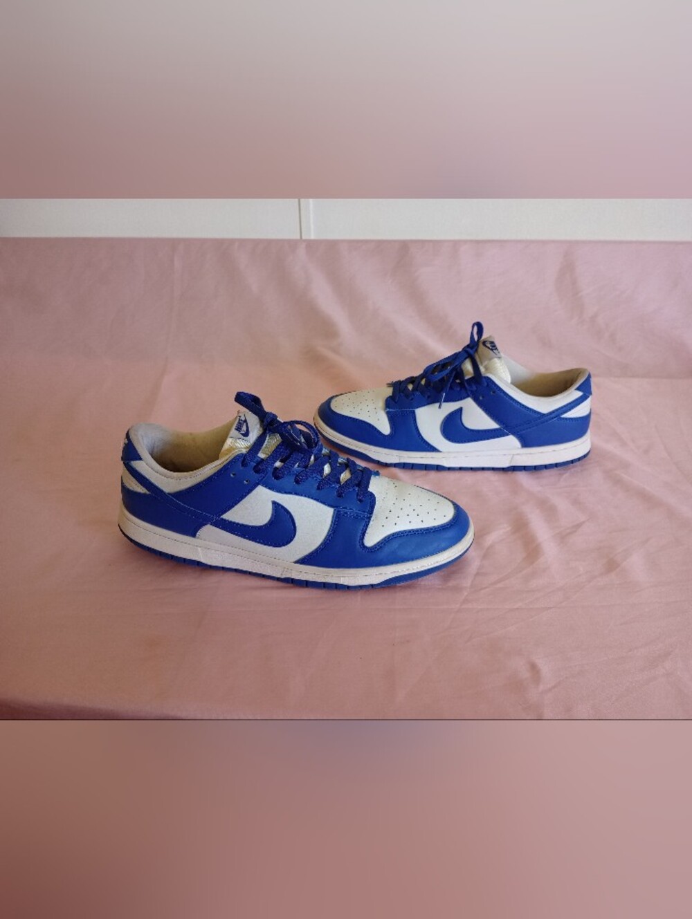 Nike Men’s CU1726-100 Dunk Low SP Retro Kentucky White and Royal Blue Size 12